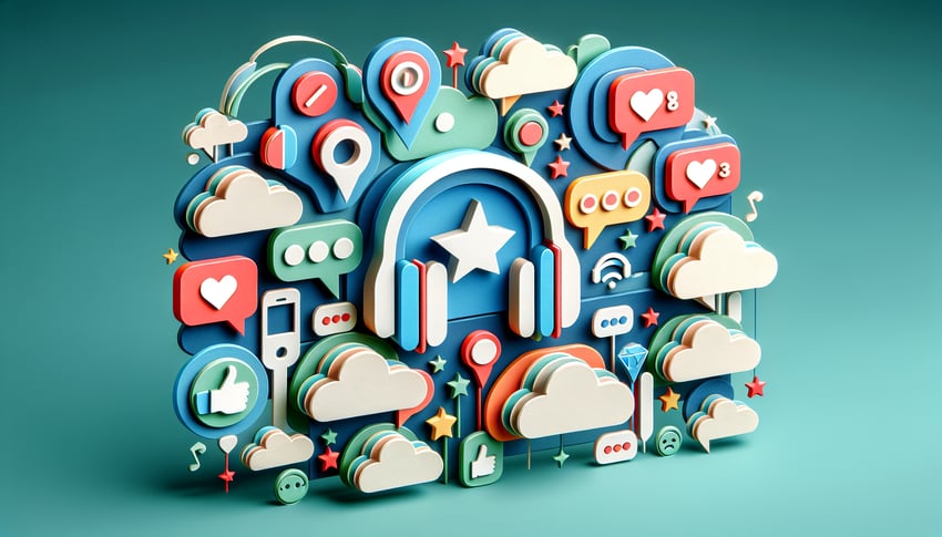 Paper art illustration representing a Discord feedback form template for FormCreatorAI article