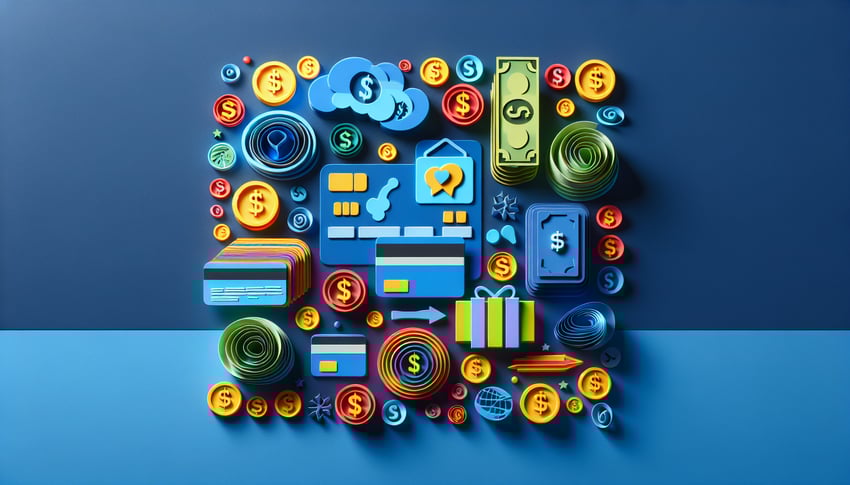 Paper art illustration representing a daily expense report form template for FormCreatorAI article