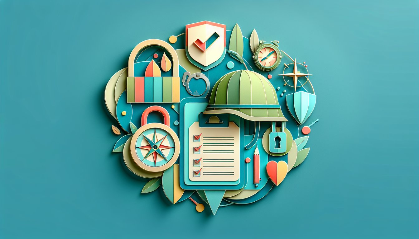 Paper art illustration representing an Army Risk Assessment Form Template for FormCreatorAI article.