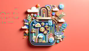 Paper art illustration depicting a virtual tip jar form template for FormCreatorAI article