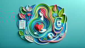 paper art illustration depicting hospice nursing assessment form template design elements and layout concepts