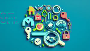 paper art illustration depicting a tenant verification form for FormCreatorAI article