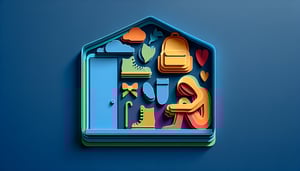 Paper art illustration depicting a homeless verification form template for FormCreatorAI article