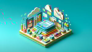 Paper art illustration depicting an online petition form with e-signature template for FormCreatorAI article.