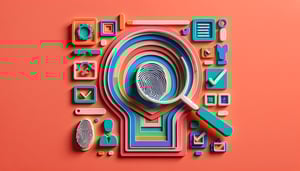 Paper art illustration related to background check request form template for FormCreatorAI