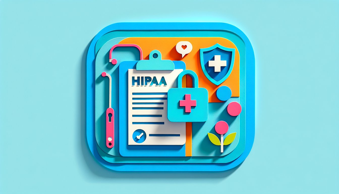 Paper art illustration related to HIPAA Authorization Form Template by FormCreatorAI