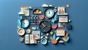 Paper art illustration depicting a work schedule change request form for FormCreatorAI article