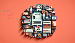 Paper art illustration related to vendor invoice submission form template and FormCreatorAI.