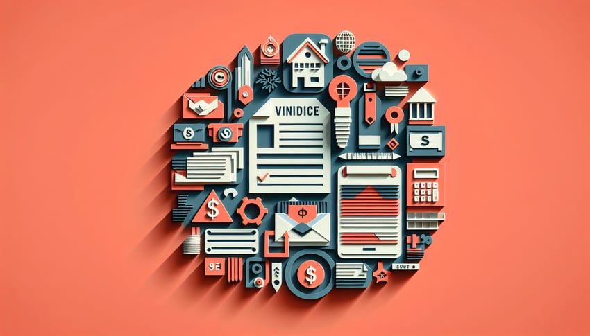 Paper art illustration related to vendor invoice submission form template and FormCreatorAI.