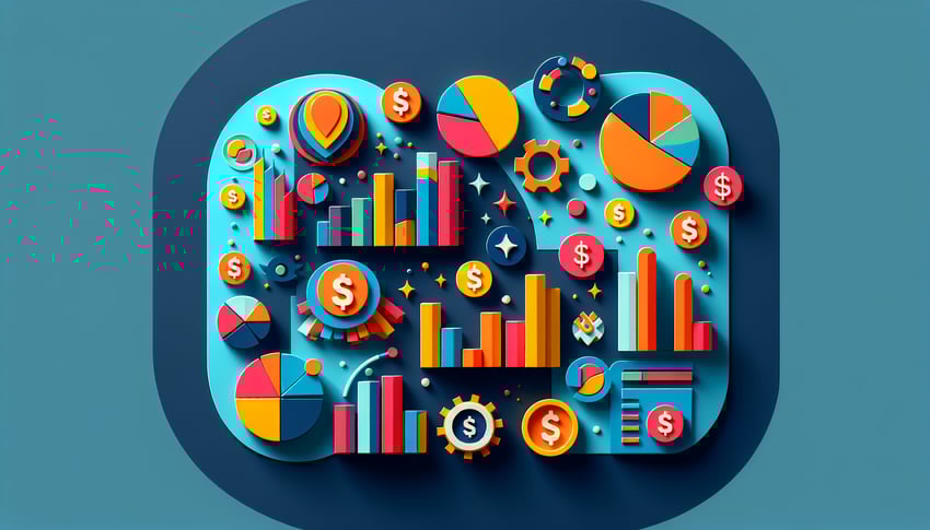 Paper art illustration representing an income statement form for a financial template article.