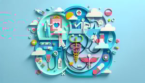 Paper art illustration depicting a Medical Treatment Authorization Form for an article on FormCreatorAI