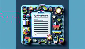 Paper art illustration depicting a parent questionnaire form for FormCreatorAI article