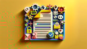 Paper art illustration depicting a document request form template relevant to FormCreatorAI