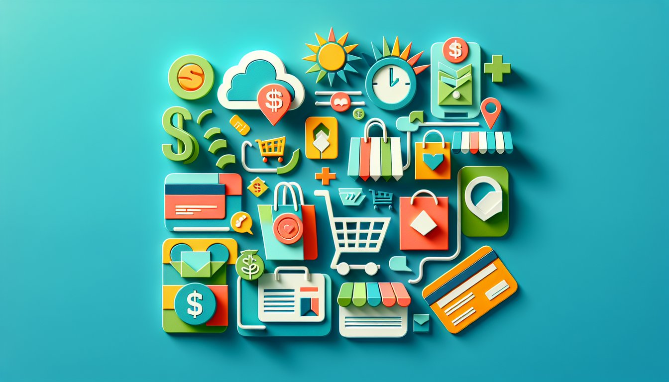 Paper art illustration featuring a sales order form template on a creative background