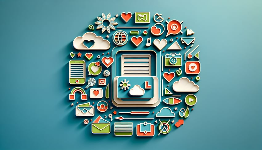 Paper art illustration featuring a digital slam book form template for an online form creation article