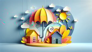 Paper art illustration related to insurance opt out form template and FormCreatorAI