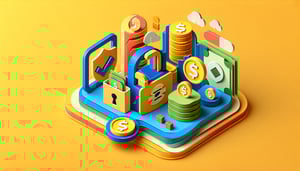 Paper art illustration depicting a cash claim form template for FormCreatorAI article