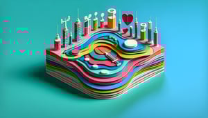 paper art illustration representing a consent form for Botox and filler treatments