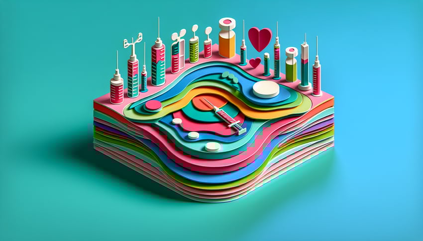 paper art illustration representing a consent form for Botox and filler treatments