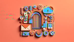 Paper art illustration related to Twitch channel ban appeal form template with creative design elements