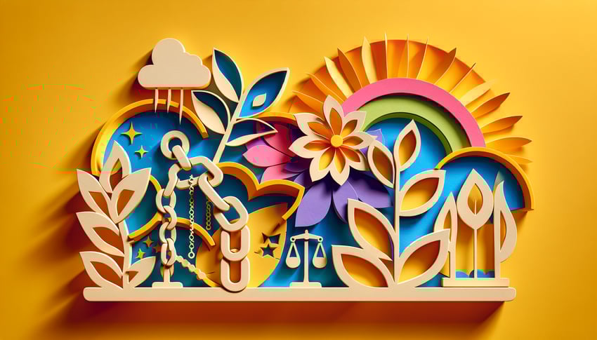 Paper art illustration relevant to Alcohol and Drug Evaluation Form Template FormCreatorAI