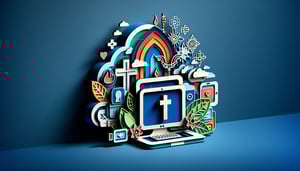 Paper art illustration depicting an online confession appointment form template for FormCreatorAI.