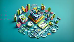 Paper art illustration depicting a pre-employment physical form template for FormCreatorAI article