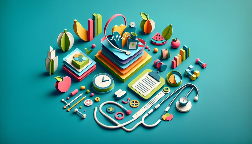 Paper art illustration depicting a pre-employment physical form template for FormCreatorAI article