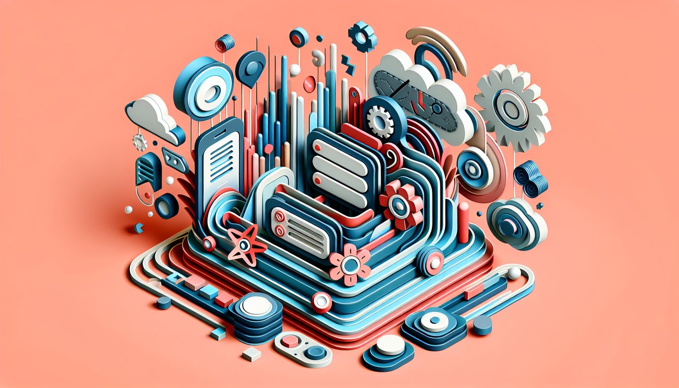 Paper art illustration depicting concepts of conditional logic and progressive profiling in form design
