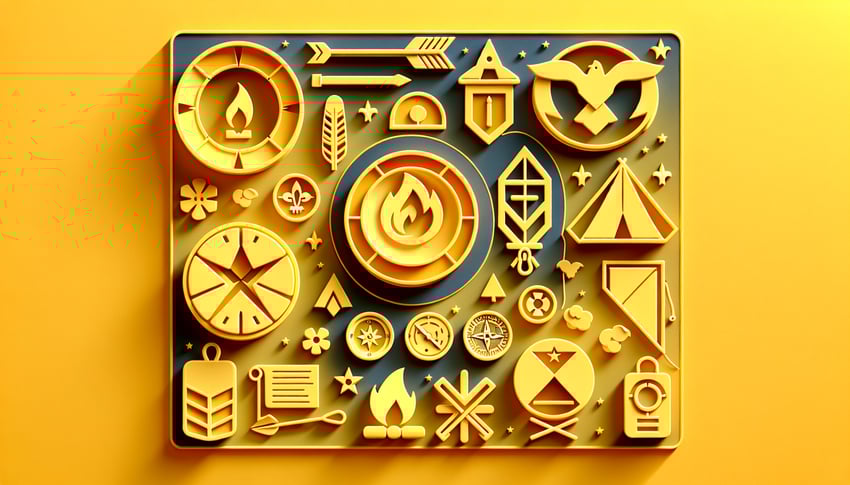 paper art illustration representing Boy Scouts permission form template for article on FormCreatorAI