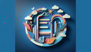 Paper art illustration depicting a lead capture form design and elements related to FormCreatorAI