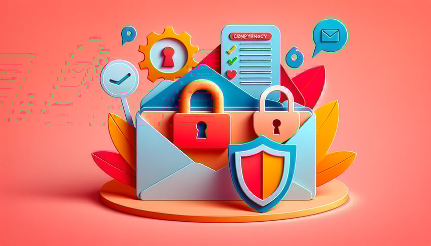 Paper art illustration depicting an Employee Confidentiality Form Template for FormCreatorAI article