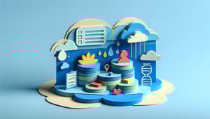 Paper art illustration depicting the DSM-5 Level 1 Cross-Cutting Symptom Measure Assessment Form Template