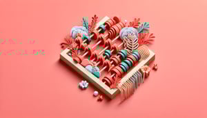 Paper art illustration depicting a tithing settlement form for an article about tithing template creation.