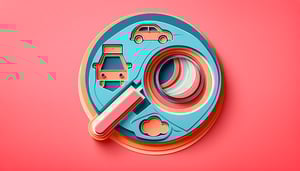 Paper art illustration depicting a pre delivery inspection form template for FormCreatorAI article