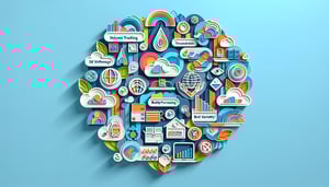 Paper art illustration featuring a wholesale application form template for FormCreatorAI.