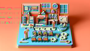 Paper art illustration showcasing a workshop evaluation form for FormCreatorAI article