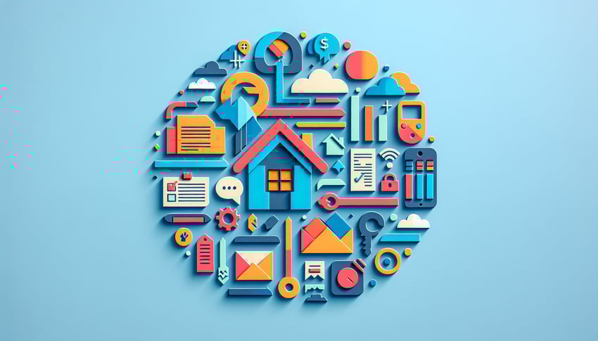 Paper art illustration depicting a transaction coordinator form template design for FormCreatorAI article