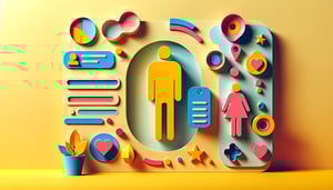 Paper art illustration depicting a customer information form for an article on FormCreatorAI