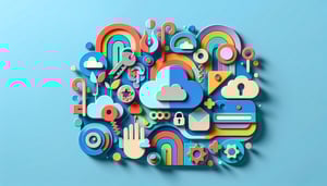 Paper art illustration representing a client onboarding form template for FormCreatorAI article