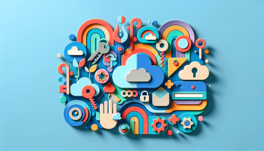 Paper art illustration representing a client onboarding form template for FormCreatorAI article