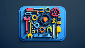 Paper art illustration depicting a vehicle repair form template for FormCreatorAI article