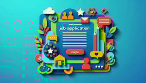 Paper art illustration depicting a babysitter and nanny application form for FormCreatorAI article.