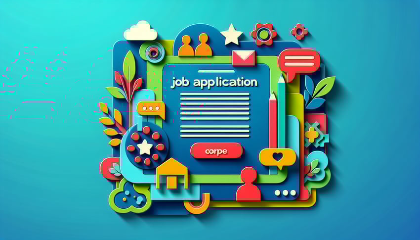 Paper art illustration depicting a babysitter and nanny application form for FormCreatorAI article.