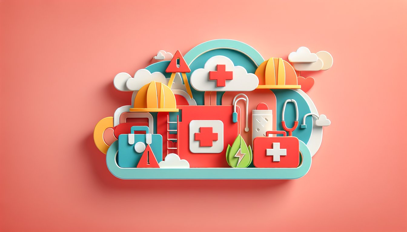 Paper art illustration related to safety plan template for FormCreatorAI article