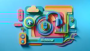 Paper art illustration depicting a webinar feedback form with creative design elements for FormCreatorAI article