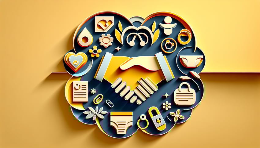 Paper art illustration depicting a parent agreement form for FormCreatorAI article