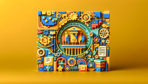 Paper art illustration depicting an officer election form with checkboxes and a pencil for FormCreatorAI article