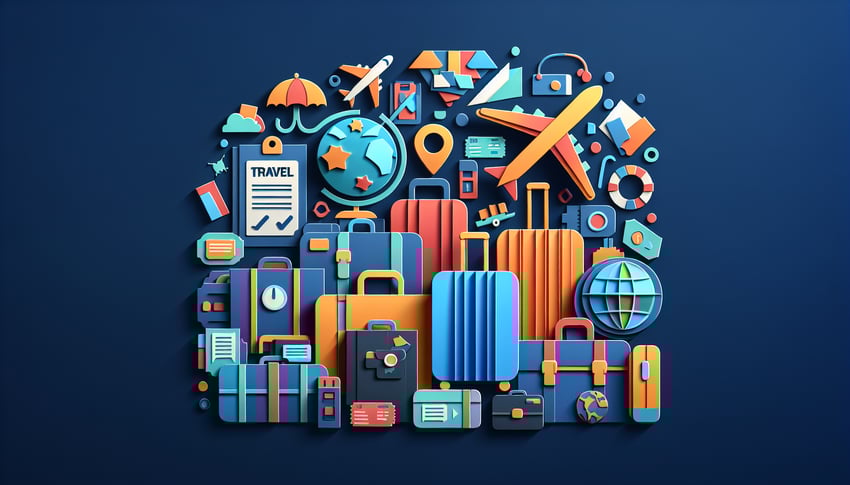 Paper art illustration related to employee travel authorization form template for FormCreatorAI article