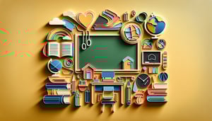 Paper art illustration relevant to classroom observation form template for FormCreatorAI article